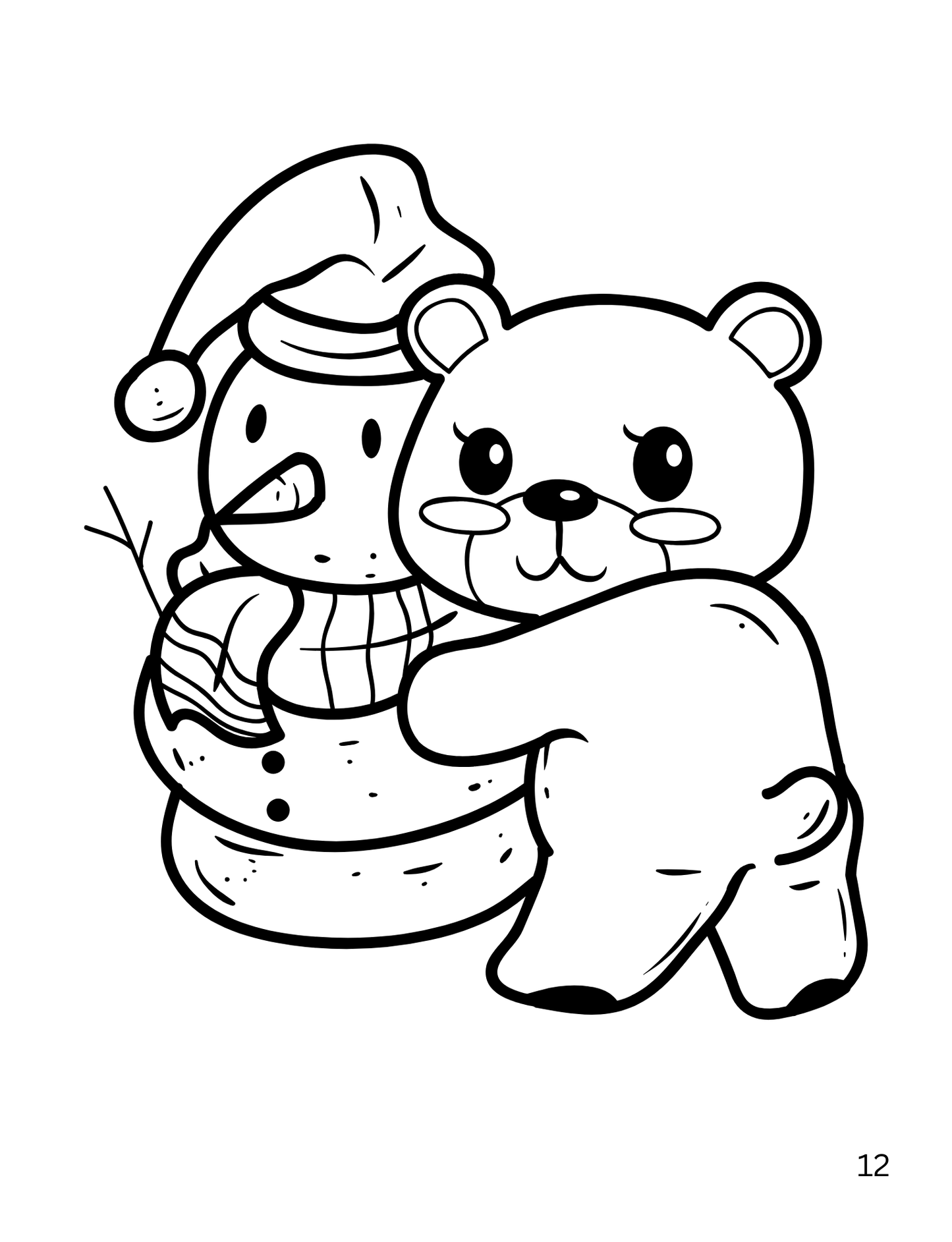 Christmas Coloring Book -  26 Coloring Pages