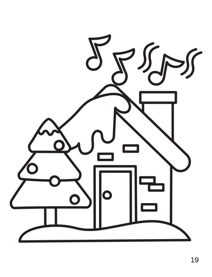 Christmas Coloring Book -  26 Coloring Pages