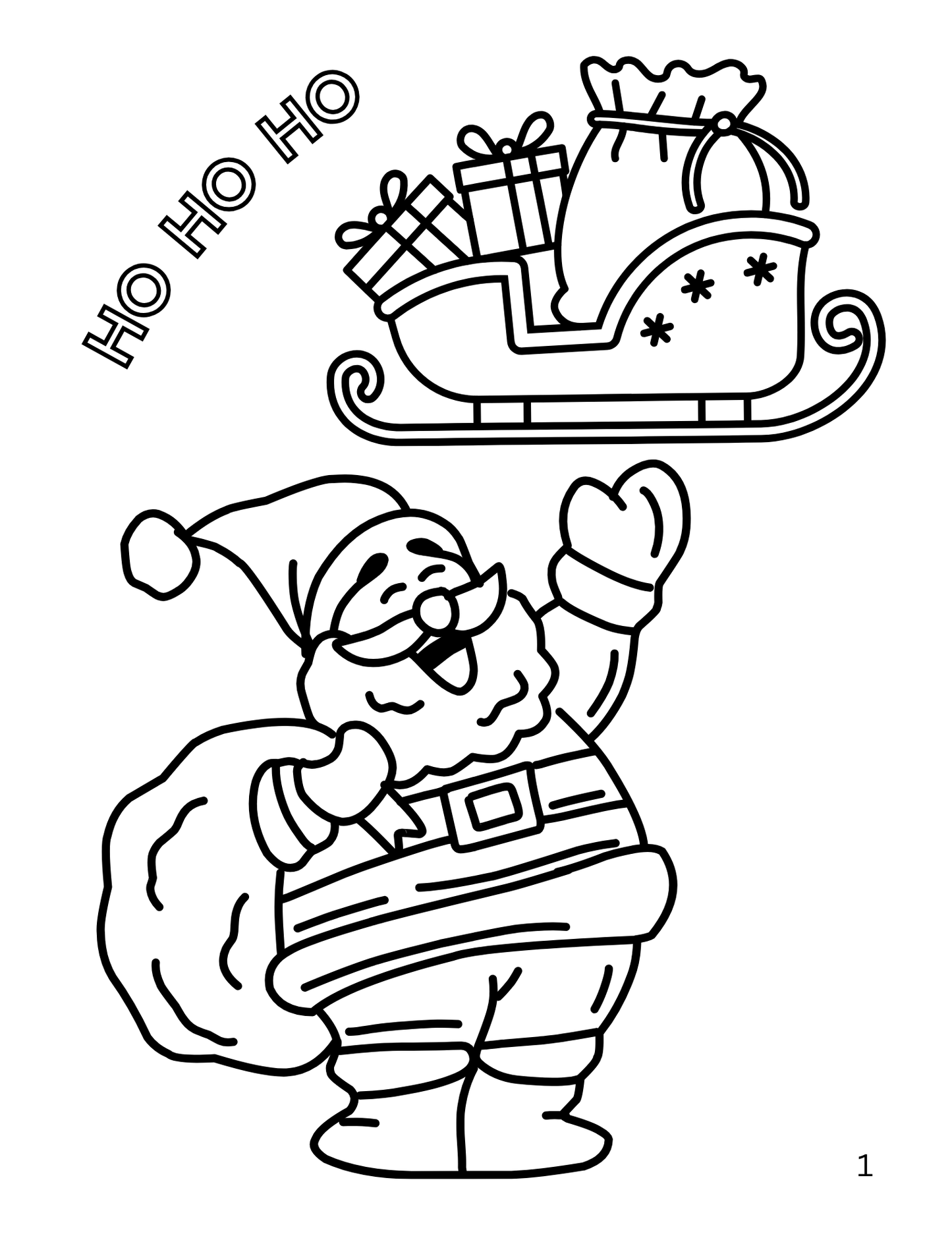 Christmas Coloring Book -  26 Coloring Pages