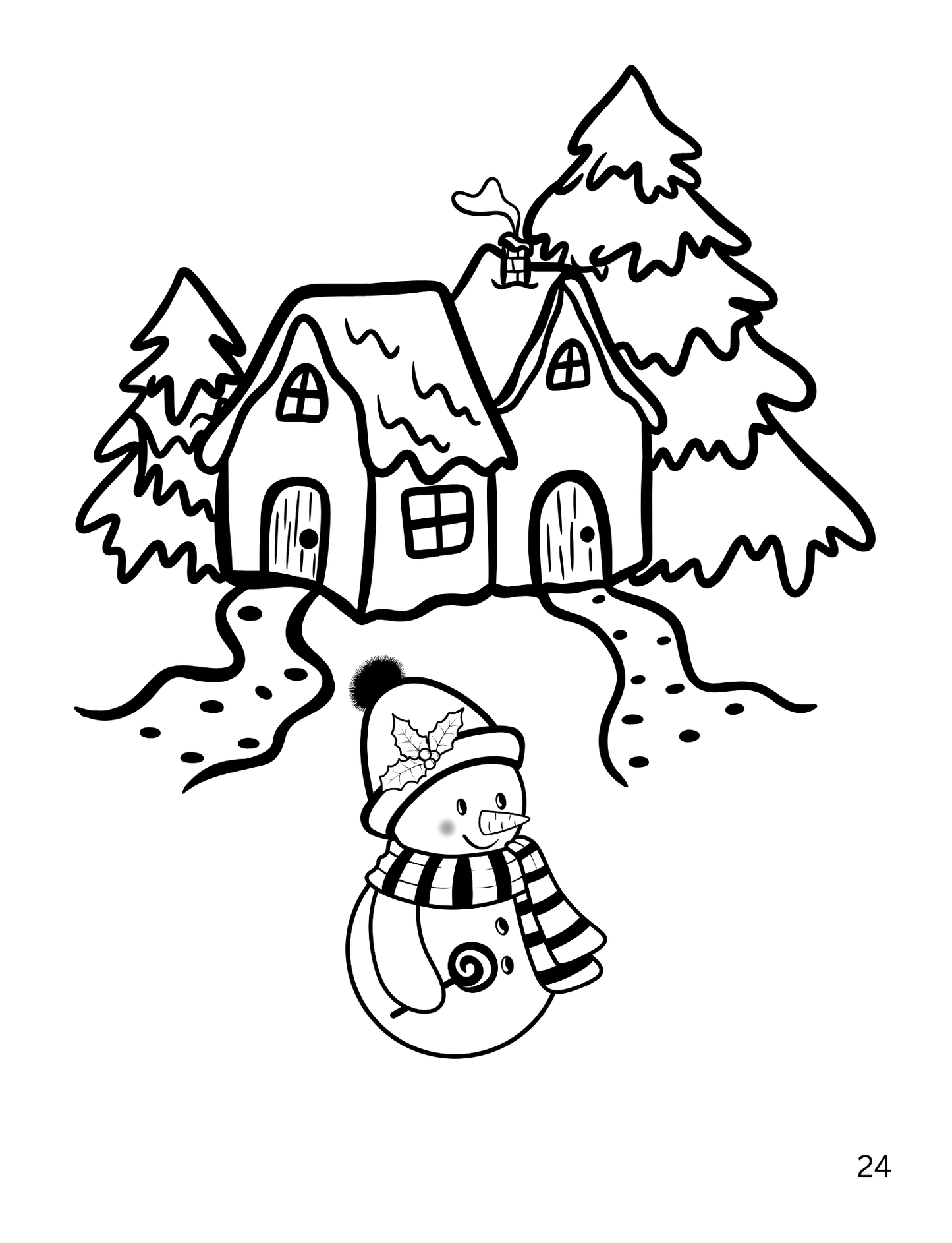 Christmas Coloring Book -  26 Coloring Pages