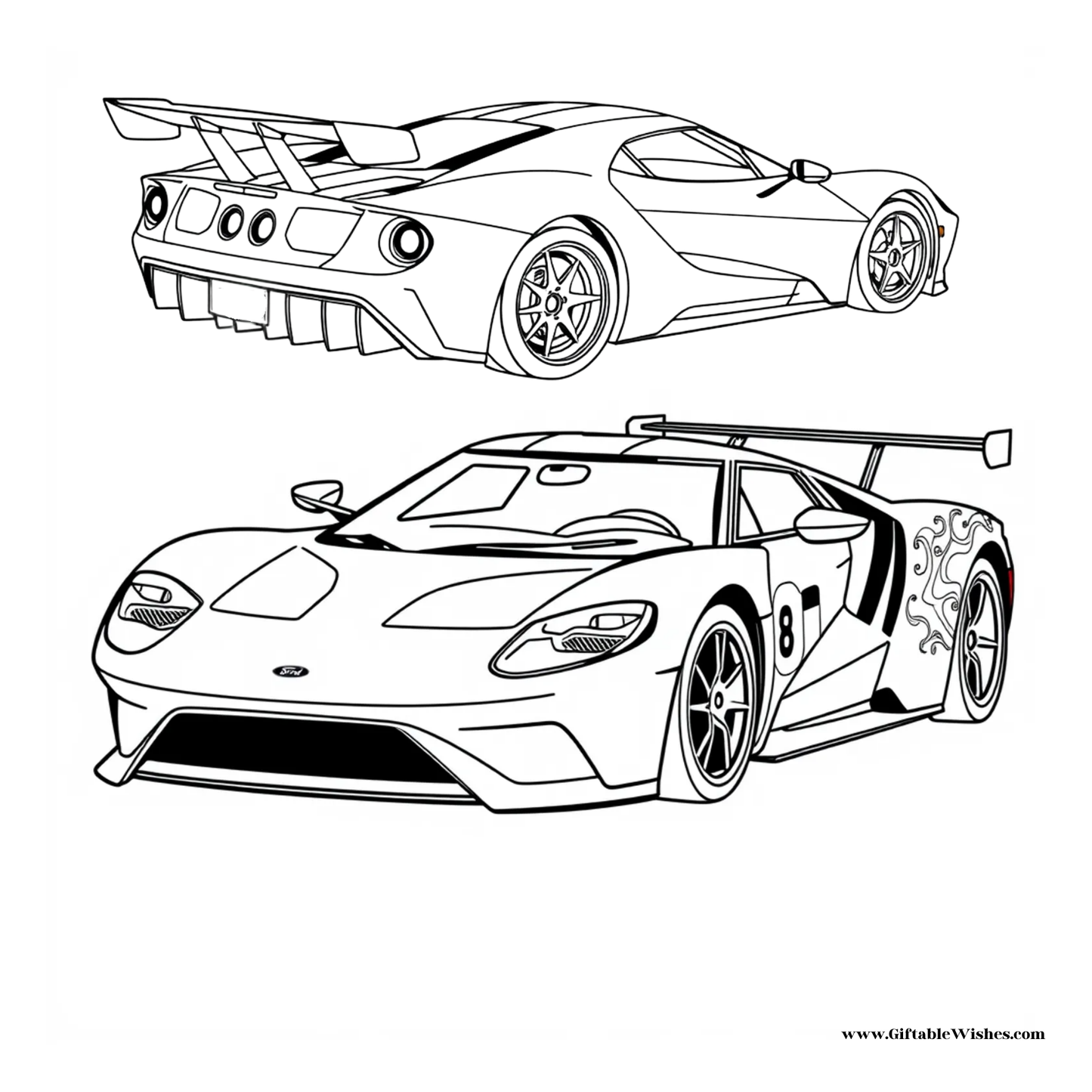 Cars Coloring Book: 100 Custom Sports Cars for Kids, Teens and Adults